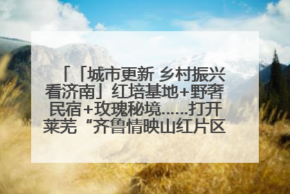 「城市更新 乡村振兴看济南」红培基地+野奢民宿+玫瑰秘境……打开莱芜“齐鲁情映山红片区”的破圈秘籍
