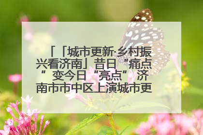 「城市更新·乡村振兴看济南」昔日“痛点”变今日“亮点” 济南市市中区上演城市更新“三部曲”