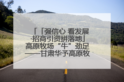 「强信心 看发展·招商引资拼落地」高原牧场“牛”劲足——甘肃华予高原牧场高标准奶牛肉牛养殖项目一线见闻