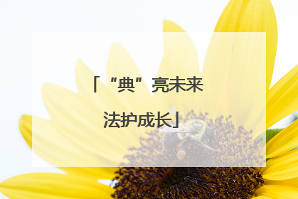 “典”亮未来 法护成长
