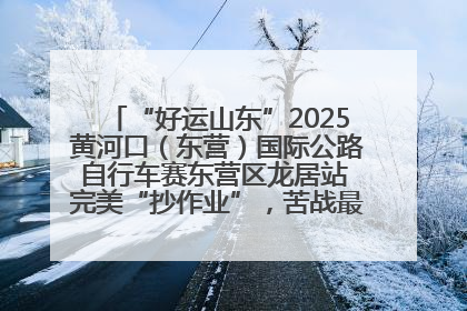 “好运山东”2025黄河口（东营）国际公路自行车赛东营区龙居站 完美“抄作业”，苦战最后时刻黄衫易主