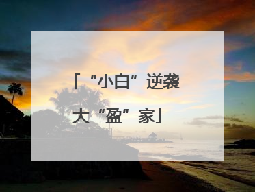 “小白”逆袭大“盈”家