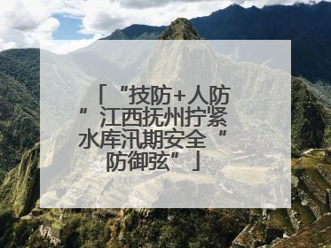 “技防+人防”江西抚州拧紧水库汛期安全“防御弦”