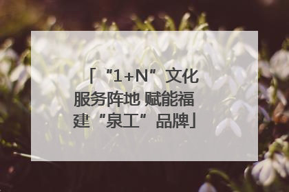 “1+N”文化服务阵地 赋能福建“泉工”品牌