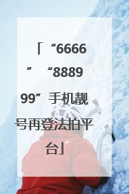 “6666”“888999”手机靓号再登法拍平台