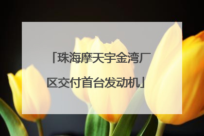 珠海摩天宇金湾厂区交付首台发动机