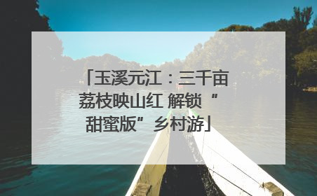 玉溪元江：三千亩荔枝映山红 解锁“甜蜜版”乡村游