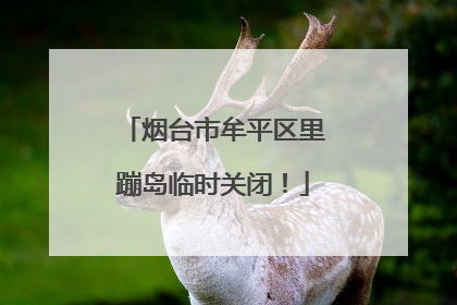 烟台市牟平区里蹦岛临时关闭！