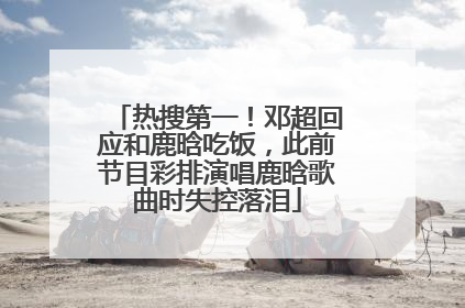热搜第一！邓超回应和鹿晗吃饭，此前节目彩排演唱鹿晗歌曲时失控落泪