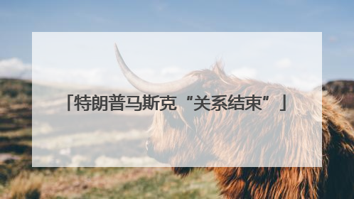 特朗普马斯克“关系结束”