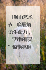 狮山艺术节：唤醒角落生命力，“万物有灵”惊艳亮相