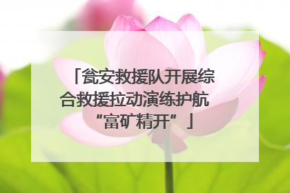 瓮安救援队开展综合救援拉动演练护航“富矿精开”