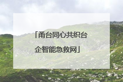 甬台同心共织台企智能急救网
