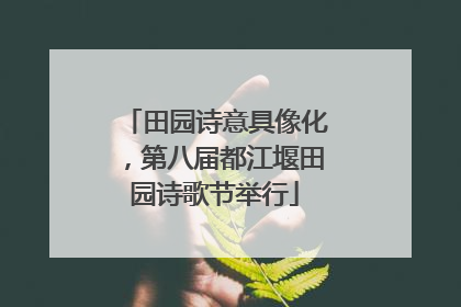田园诗意具像化，第八届都江堰田园诗歌节举行