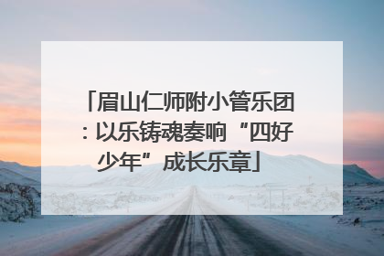 眉山仁师附小管乐团：以乐铸魂奏响“四好少年”成长乐章