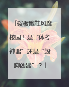 碳板跑鞋风靡校园！是“体考神器”还是“毁脚凶器”？