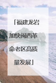 福建龙岩加快闽西革命老区高质量发展
