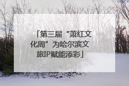 第三届“萧红文化周”为哈尔滨文旅IP赋能添彩