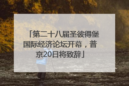第二十八届圣彼得堡国际经济论坛开幕，普京20日将致辞