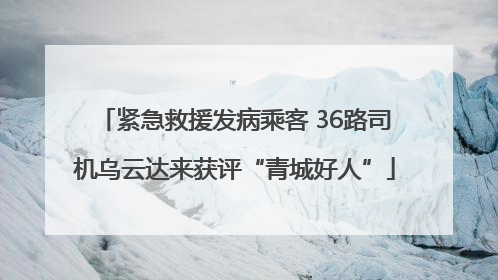 紧急救援发病乘客 36路司机乌云达来获评“青城好人”
