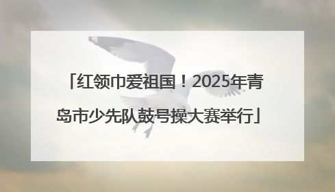 红领巾爱祖国！2025年青岛市少先队鼓号操大赛举行