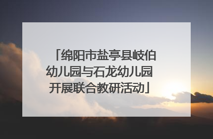 绵阳市盐亭县岐伯幼儿园与石龙幼儿园开展联合教研活动