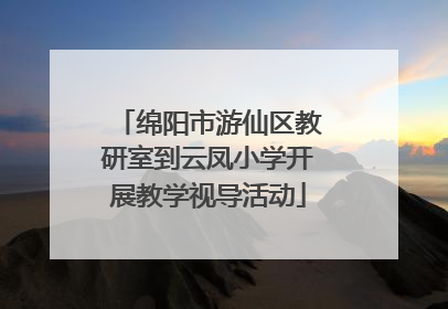 绵阳市游仙区教研室到云凤小学开展教学视导活动