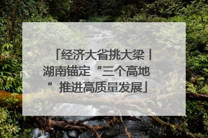 经济大省挑大梁丨湖南锚定“三个高地”推进高质量发展