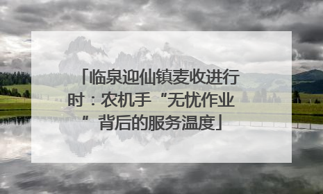 临泉迎仙镇麦收进行时：农机手“无忧作业”背后的服务温度