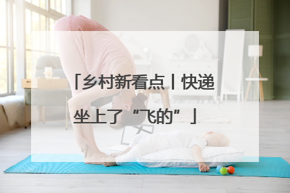 乡村新看点丨快递坐上了“飞的”