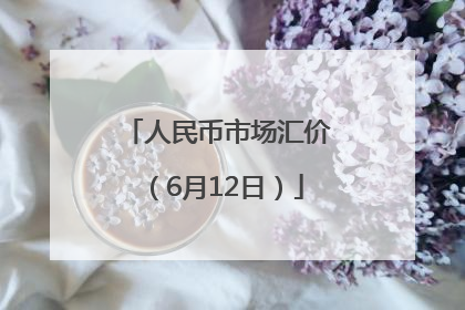 人民币市场汇价（6月12日）