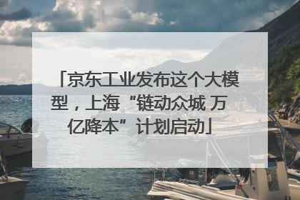 京东工业发布这个大模型，上海“链动众城 万亿降本”计划启动