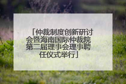 仲裁制度创新研讨会暨海南国际仲裁院第二届理事会理事聘任仪式举行
