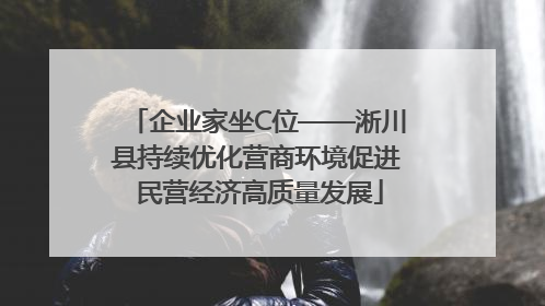 企业家坐C位——淅川县持续优化营商环境促进 民营经济高质量发展