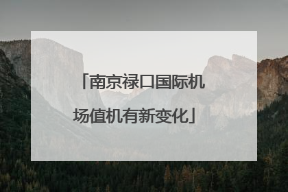南京禄口国际机场值机有新变化