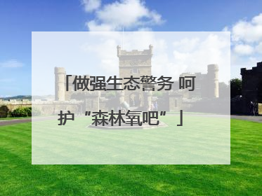 做强生态警务 呵护“森林氧吧”