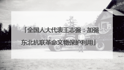 全国人大代表王志强：加强东北抗联革命文物保护利用