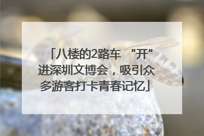八楼的2路车 “开” 进深圳文博会，吸引众多游客打卡青春记忆