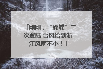 刚刚，“蝴蝶”二次登陆 台风给到浙江风雨不小！
