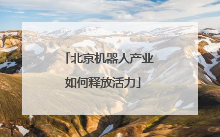 北京机器人产业如何释放活力