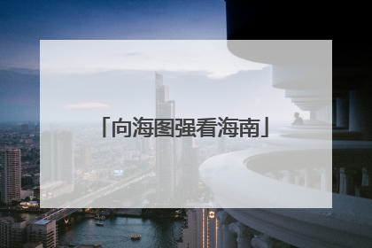 向海图强看海南