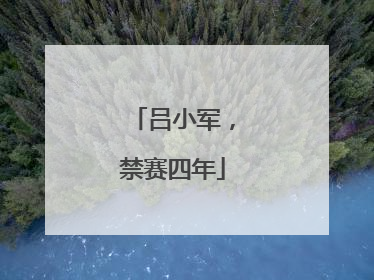吕小军，禁赛四年