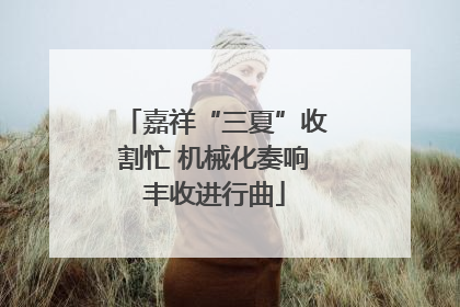 嘉祥“三夏”收割忙 机械化奏响丰收进行曲