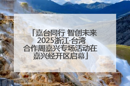 嘉台同行 智创未来 2025浙江·台湾合作周嘉兴专场活动在嘉兴经开区启幕
