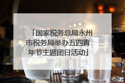 国家税务总局永州市税务局举办五四青年节主题团日活动
