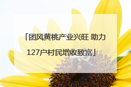 团风黄桃产业兴旺 助力127户村民增收致富