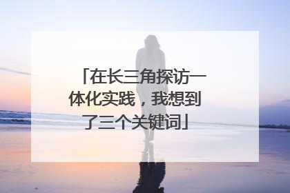 在长三角探访一体化实践，我想到了三个关键词