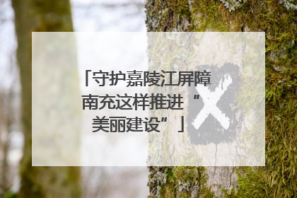 守护嘉陵江屏障 南充这样推进“美丽建设”