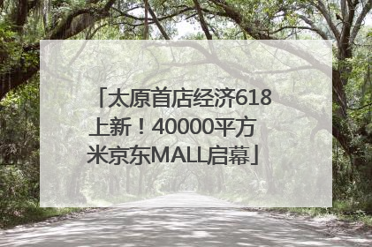 太原首店经济618上新！40000平方米京东MALL启幕