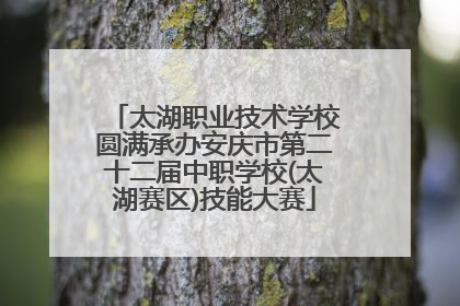 太湖职业技术学校圆满承办安庆市第二十二届中职学校(太湖赛区)技能大赛